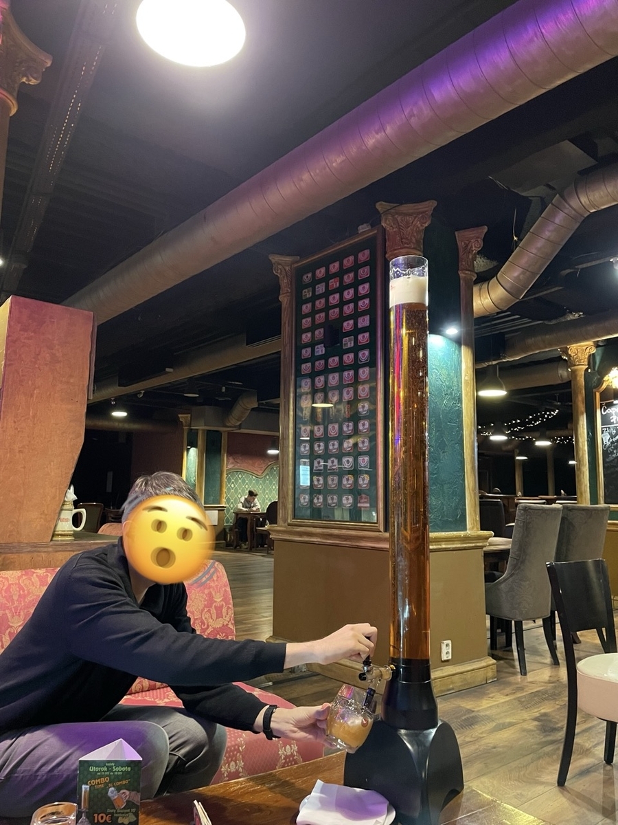 パブで提供される5Lのビール