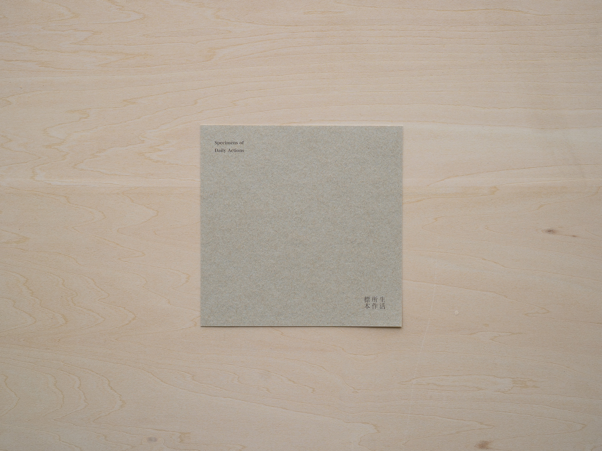 生活所作標本 / Specimens of Daily Actions - image 3